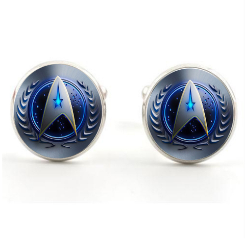 Manžetové knoflíčky Star Trek modré
