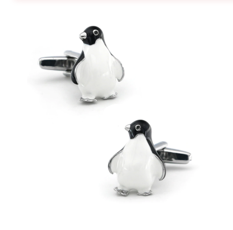 Manžetové knoflíčky tučňáček - 1