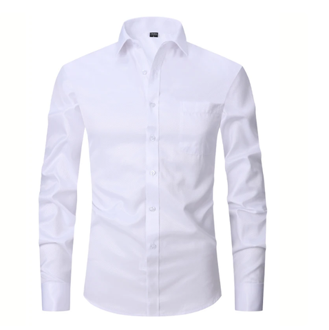 Bíla pánská manžetová košile s francouzskými manžetami - 2