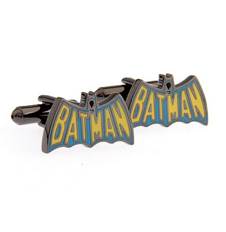 Manžetové knoflíčky Batman barevné logo