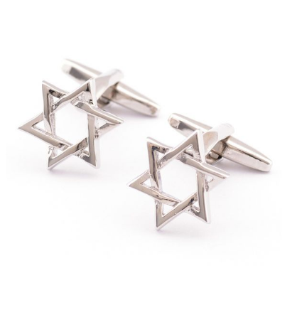 Manžetové knoflíčky židovská hvězda